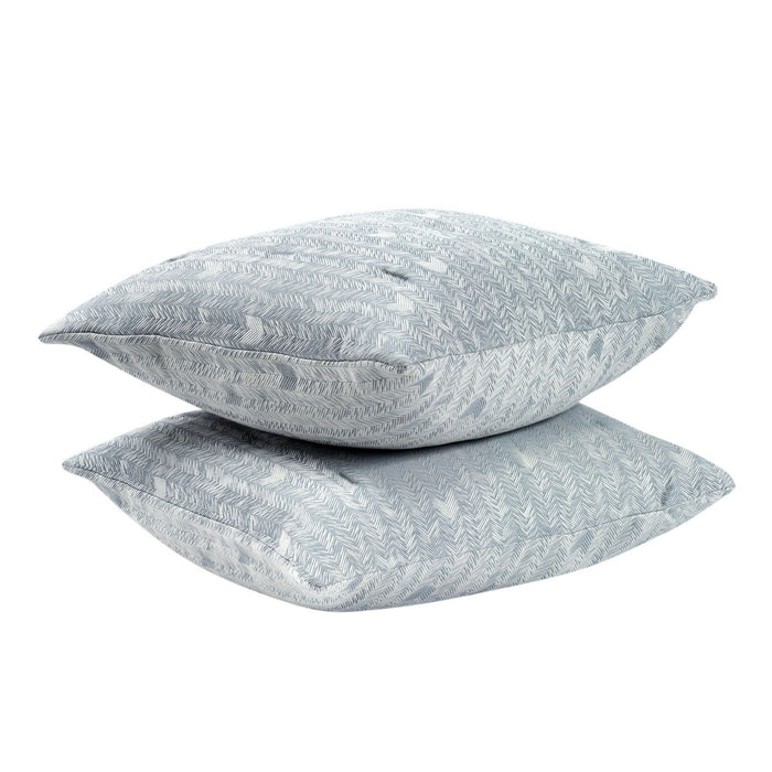 French Herringbone - Comforter Euro Sham - Storm