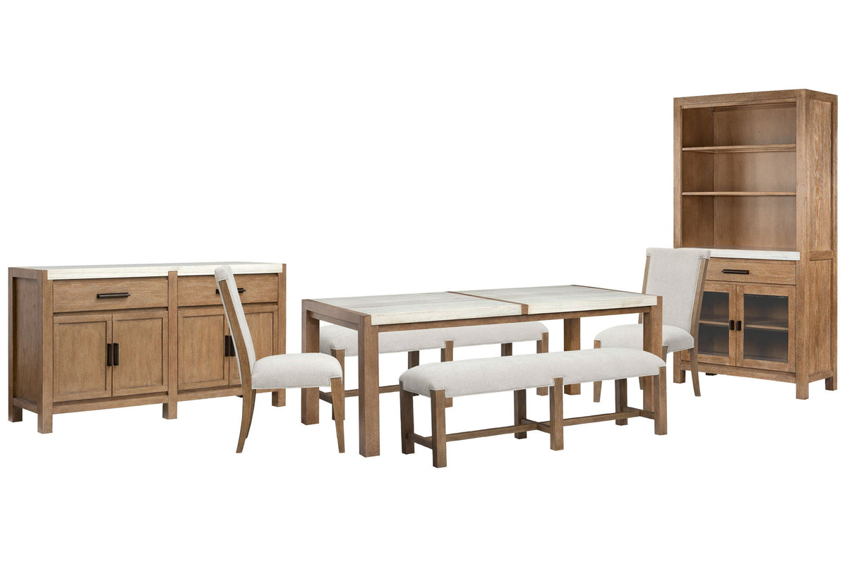 Plum Creek - 7 Piece Rectangular Dining Table Set