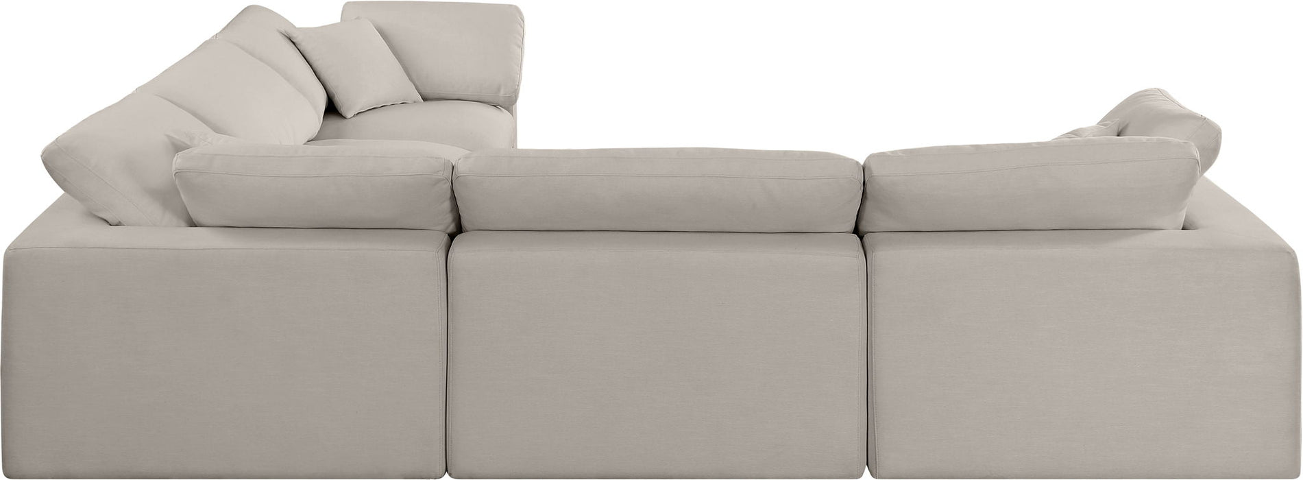 Comfy - 5 Piece Linen Modular Corner Sectional