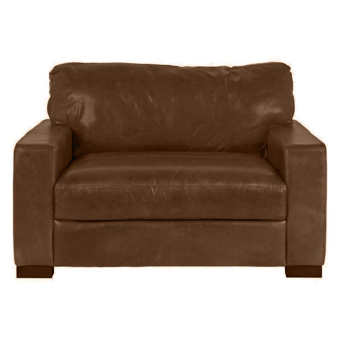 Beckham Chestnut Leather Maxi Chair