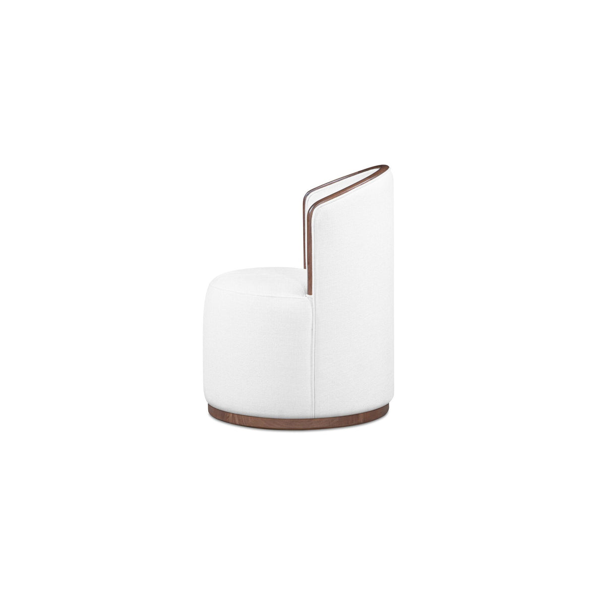 Rossi - Swivel Dining Chair - Cream / White