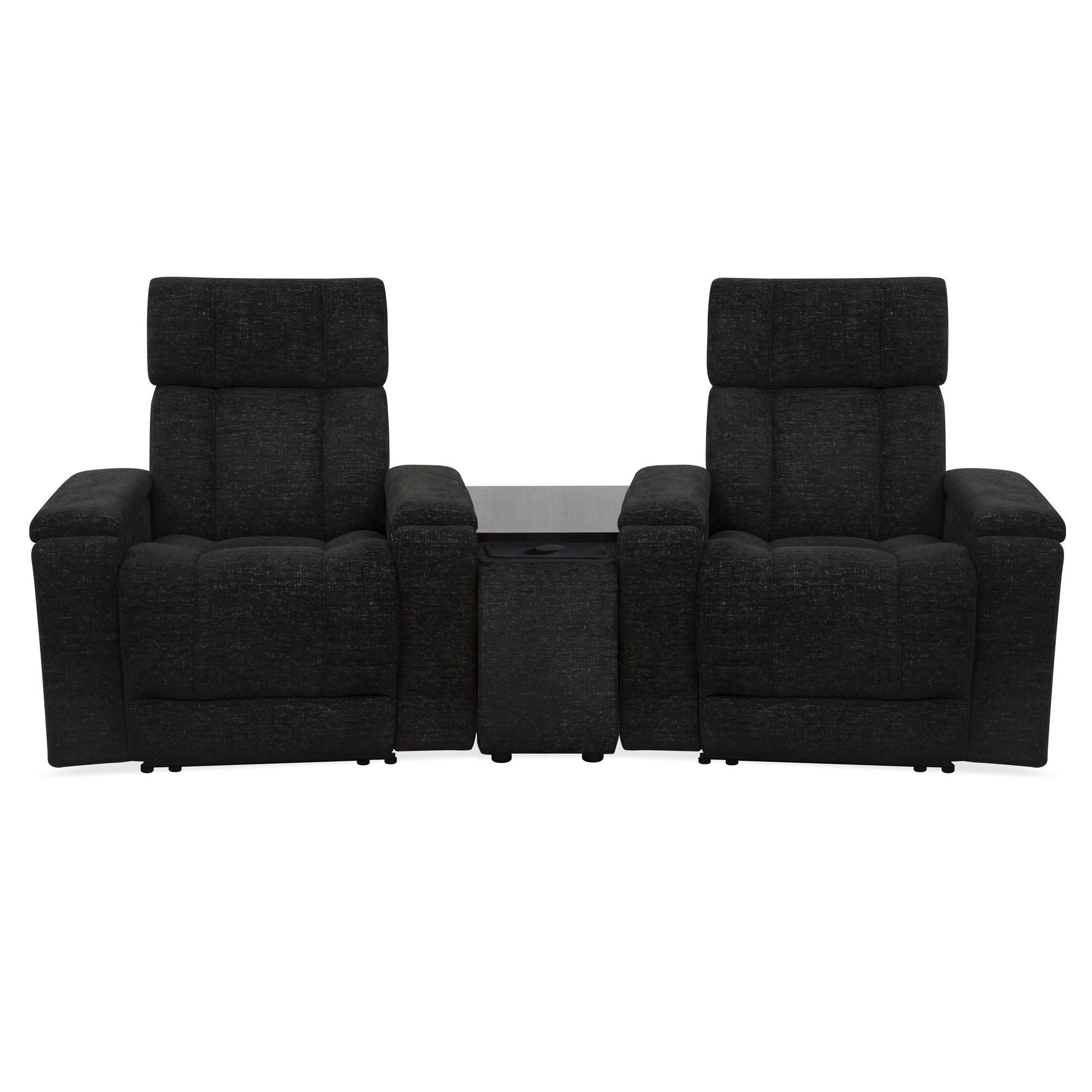 Phoenix - Zero Gravity Power 2 Seat Home Theater Seating With Wedge And Immersive Audio