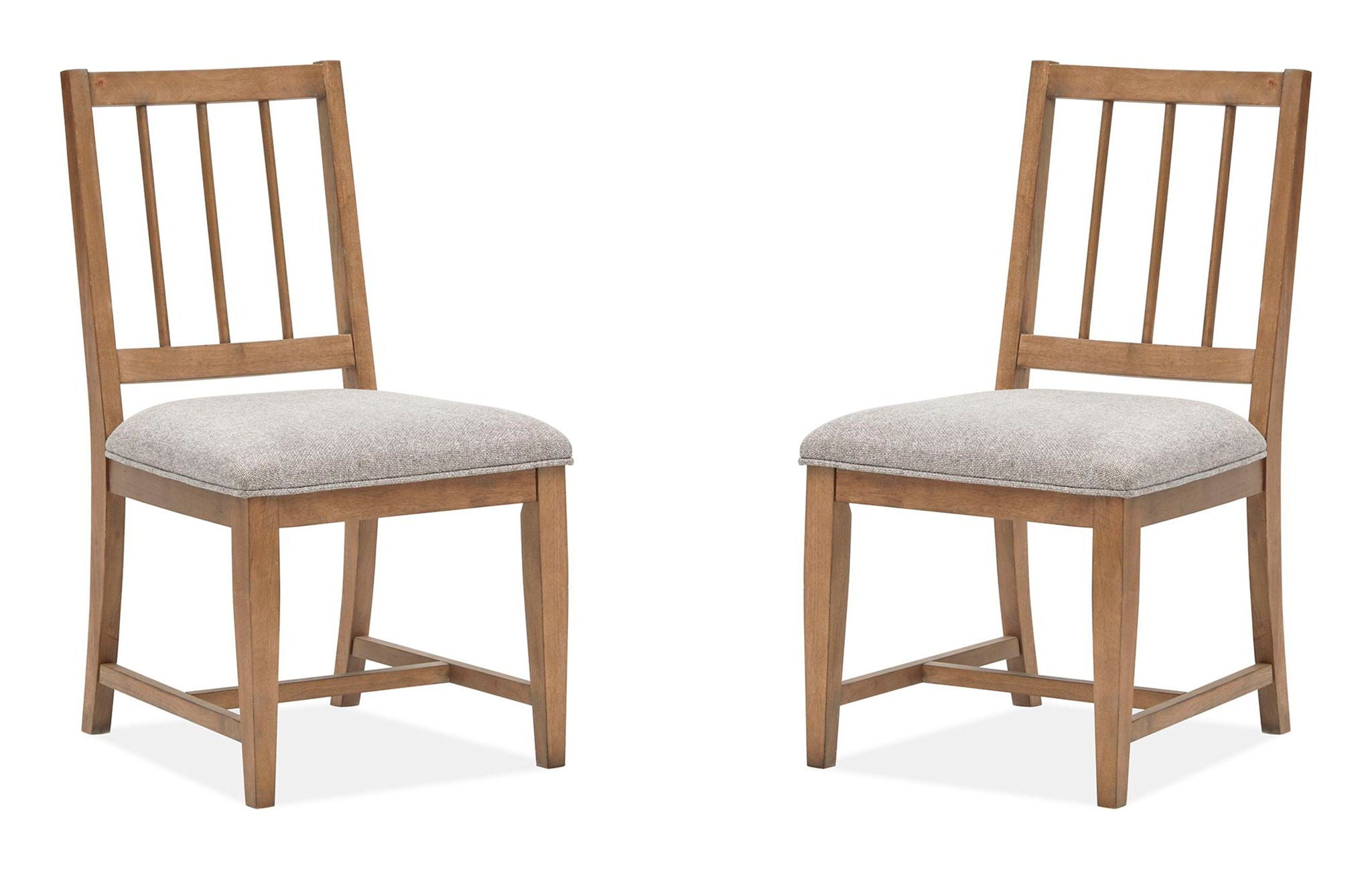 Lindon - Dining Side Chair With Upholstered Seat (Set of 2) - Gray