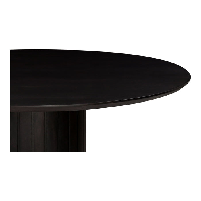 Povera - Acacia Wood Round Dining Table - Black