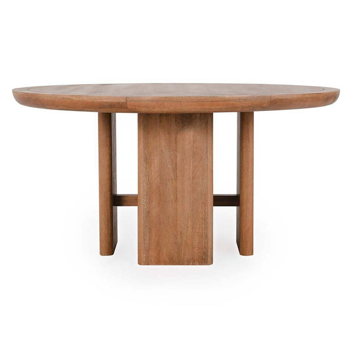 Selena - Round Dining Table - Hickory Brown