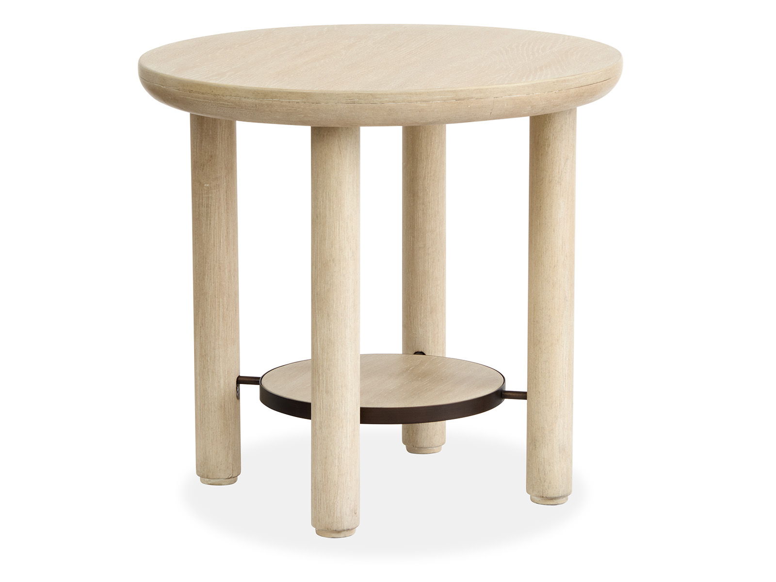 Sunset Cove - Round End Table - Sanibel Brown