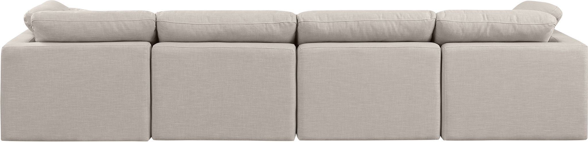 Indulge - Linen 4 Seat Modular Sofa