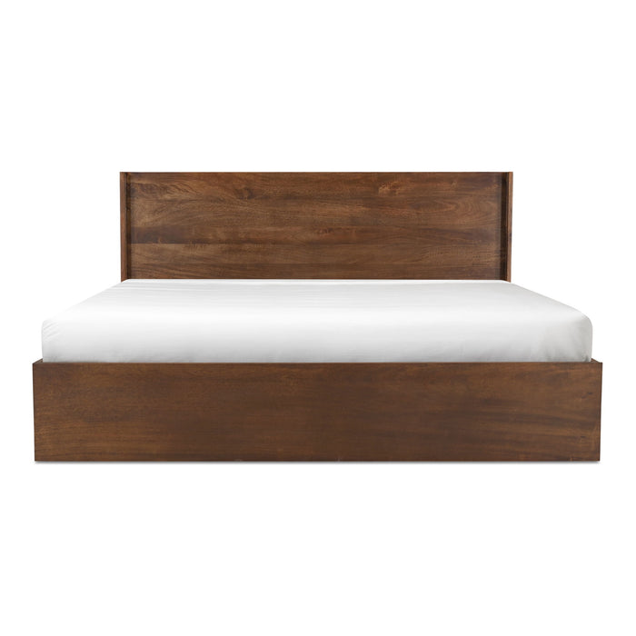 Everett - Queen Bed - Dark Brown