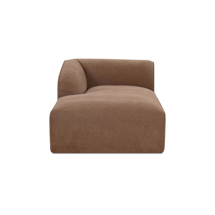 Isla - Left Arm Facing Chaise - Light Brown