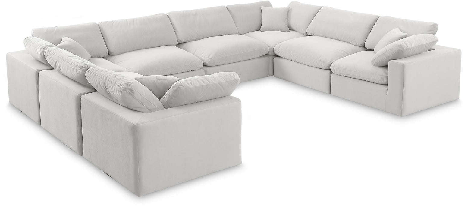 Comfy - 8 Piece Velvet Modular Sectional