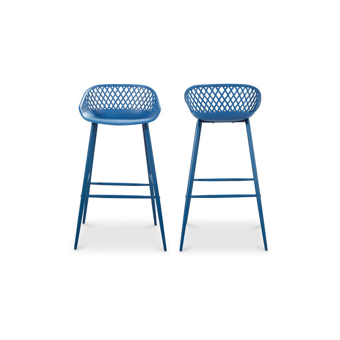 Piazza - Outdoor Barstool (Set of 2) - Blue