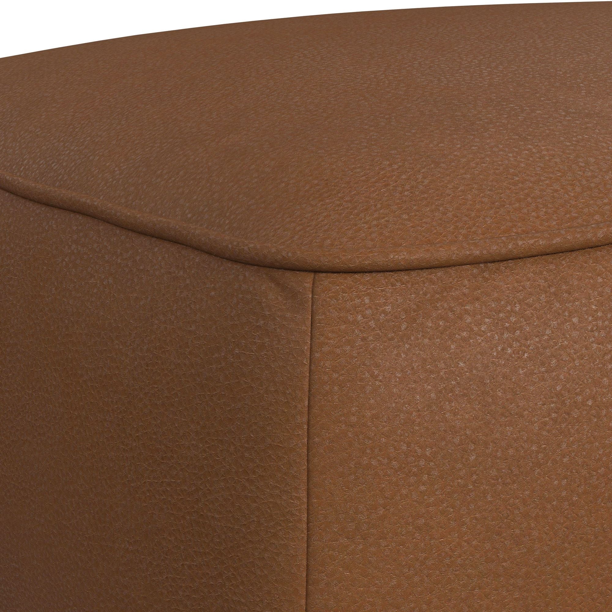 Destiny - Ottoman With Wood Base