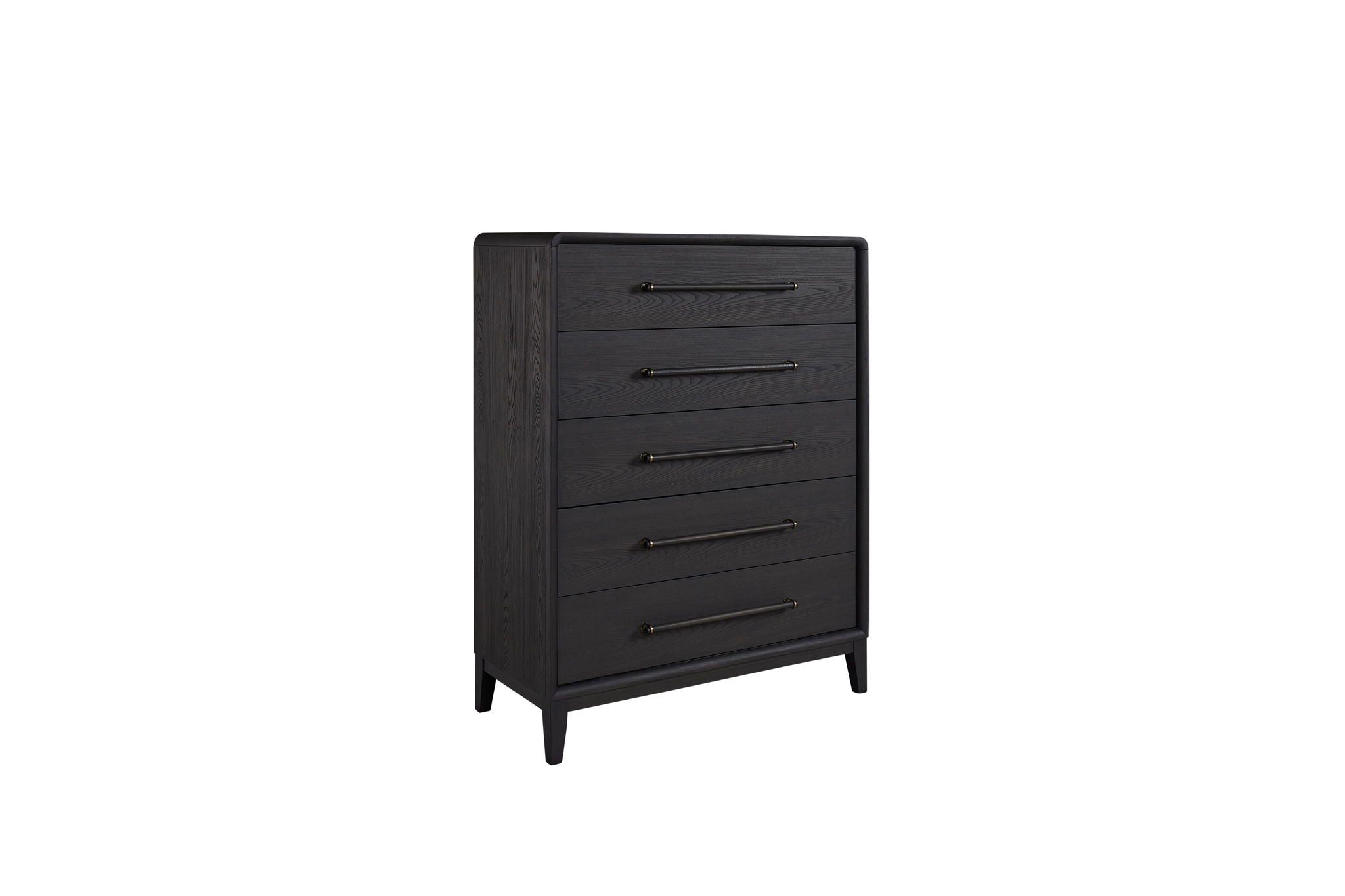 Elure - 5-Drawer Chest With Bar Pulls - Peppercorn