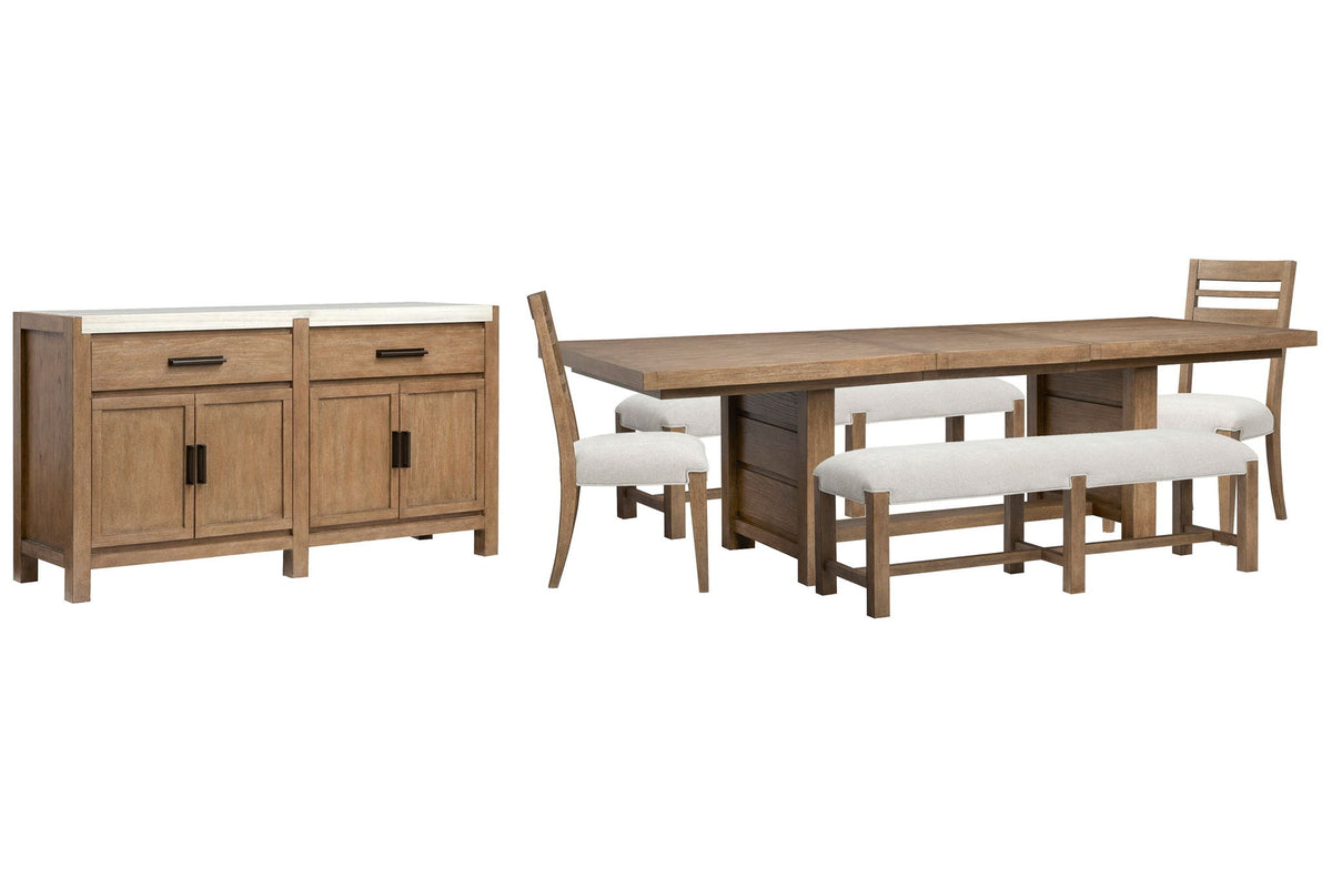 Plum Creek - Trestle Dining Table Set