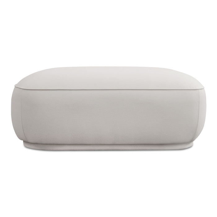 Marion - Square Ottoman - White