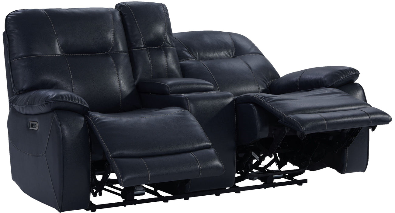 Axel - Power Console Loveseat - Admiral