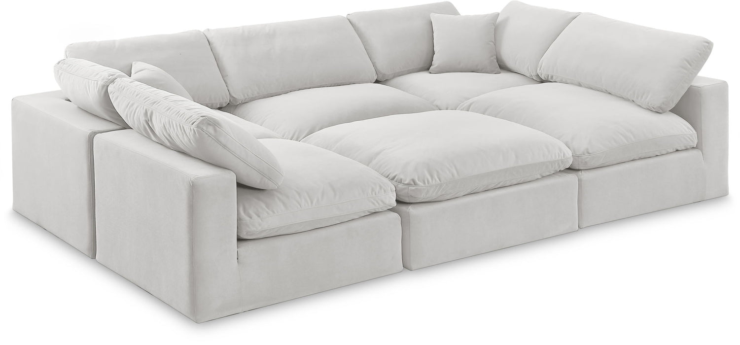 Comfy - 6 Piece Velvet Sectional