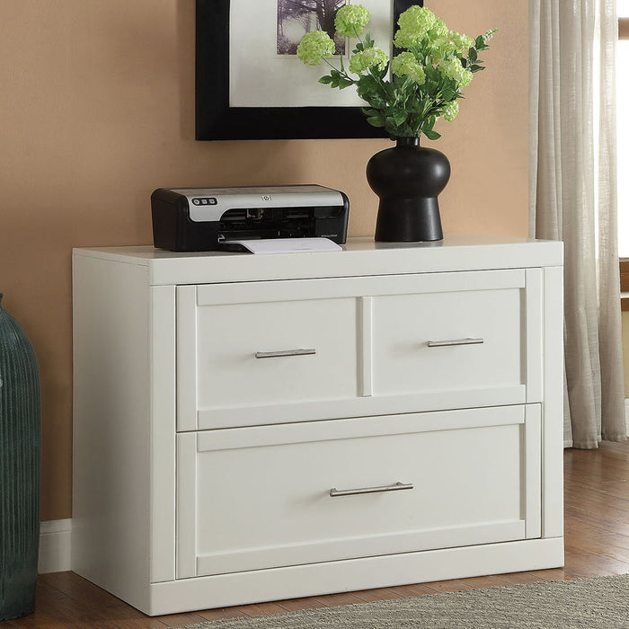 Catalina - Lateral File And Hutch - Cottage White