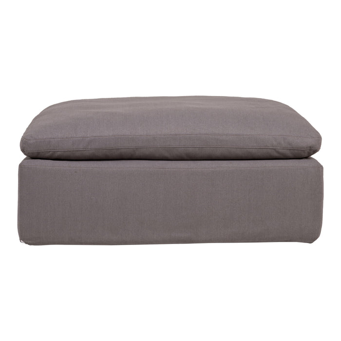 Clay - Ottoman Livesmart Fabric - Light Gray