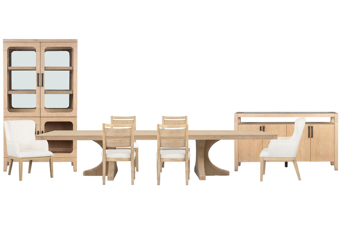 Somerset - Extendable Trestle Dining Table Set