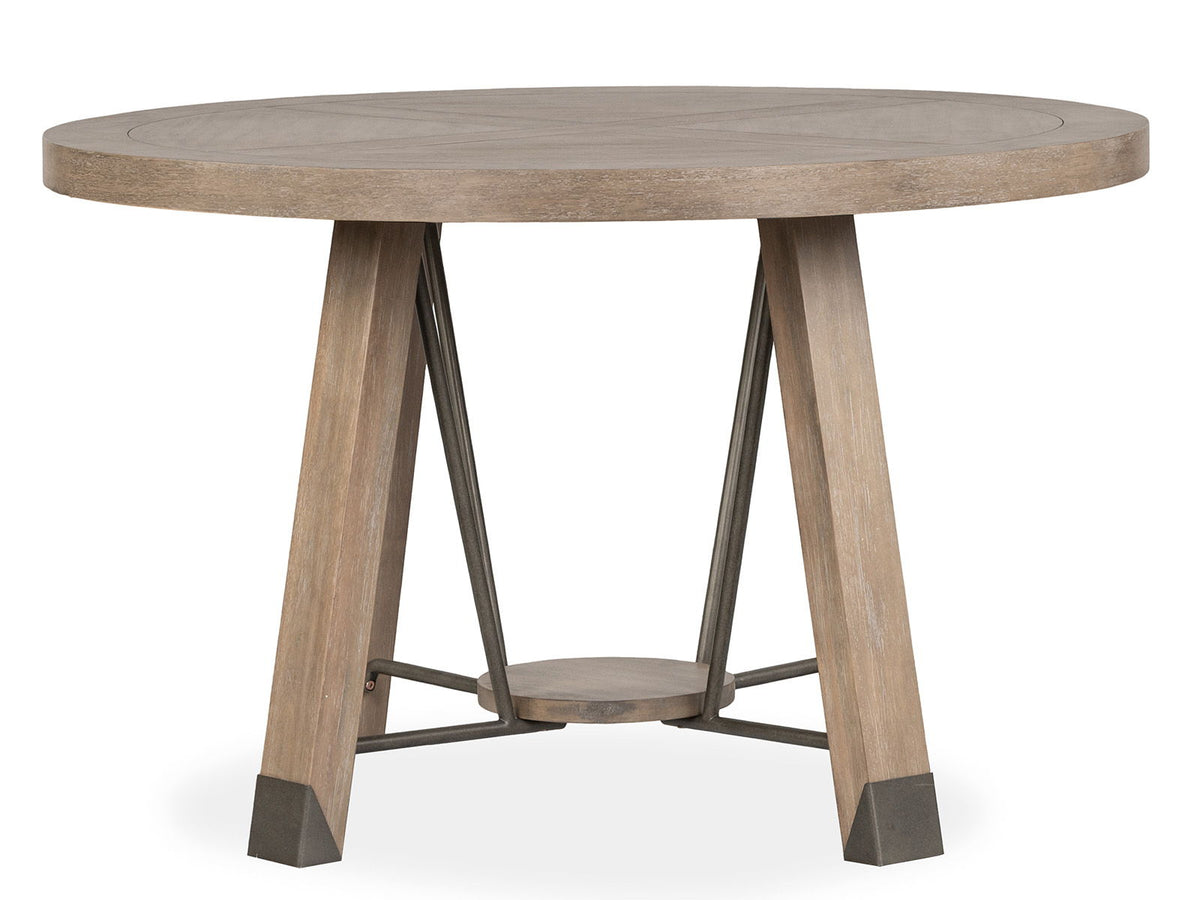 Ainsley - Round Dining Table - Cerused Khaki