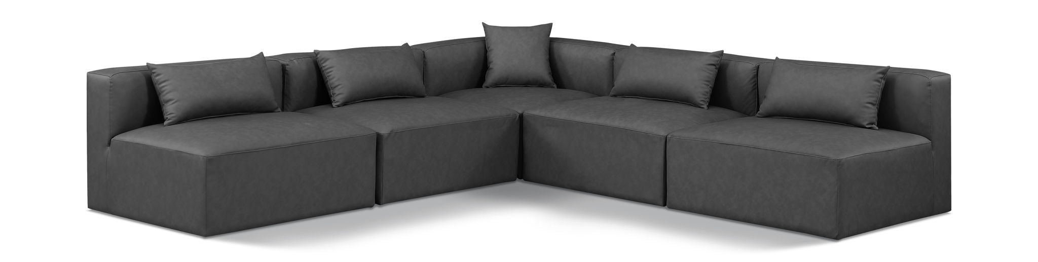 Cube - 5 Piece Modular Corner Armless Sectional