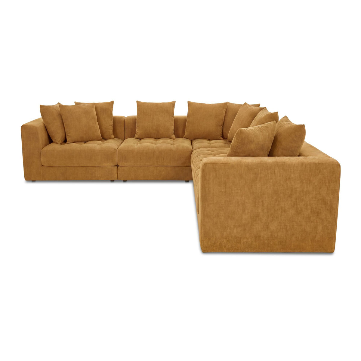 Davie - Classic L Modular Sectional - Golden Yellow
