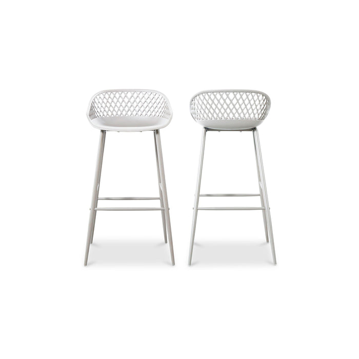 Piazza - Outdoor Barstool (Set of 2) - White