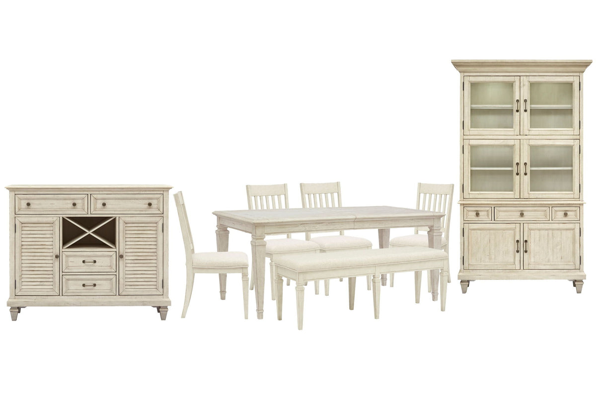 Newport - 8 Piece Extendable Rectangular Dining Table Set