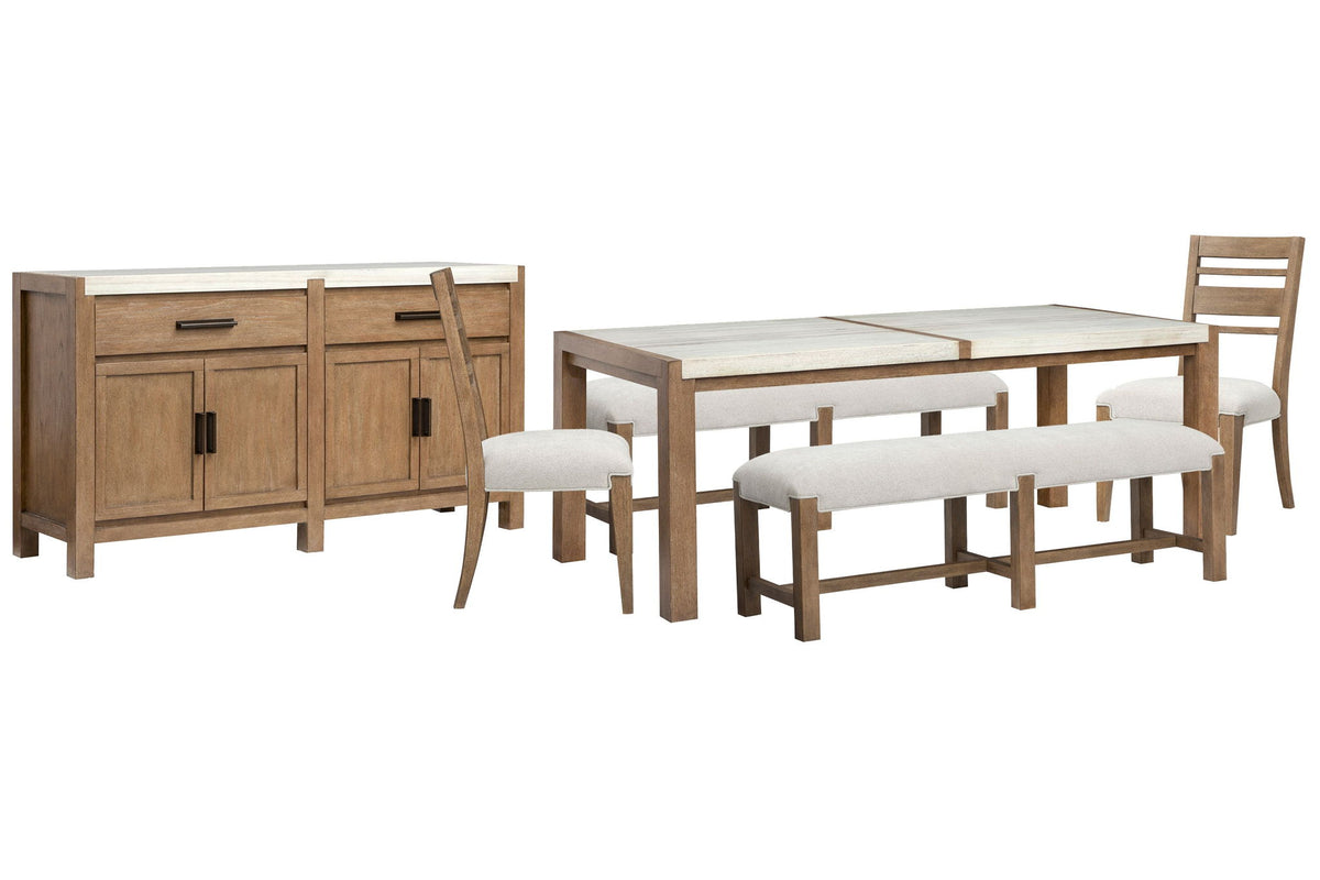 Plum Creek - 6 Piece Rectangular Dining Table Set