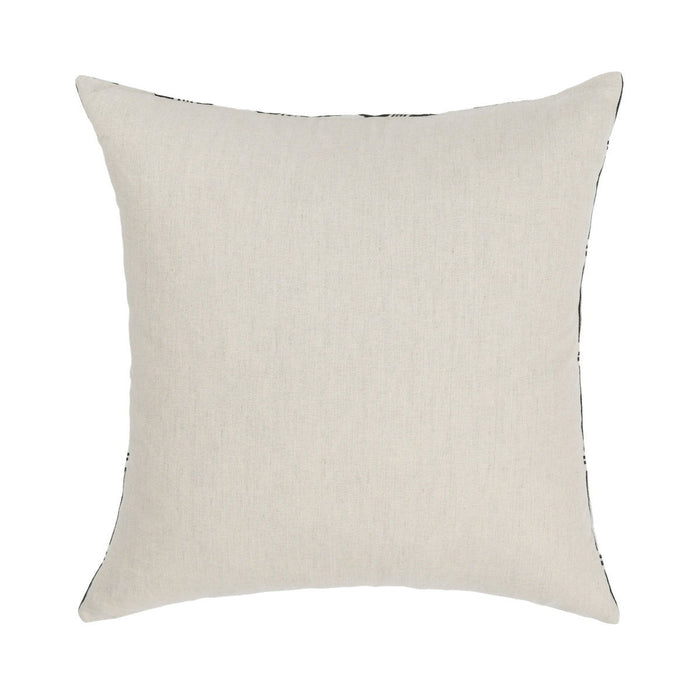Radiant Oasis - 22" x 22" Nubia Pillow - Black / White
