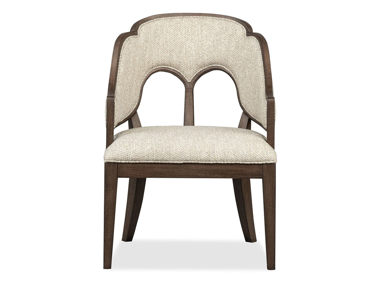 Jubilee - Upholstered Arm Chair (Set of 2) - Brown / White