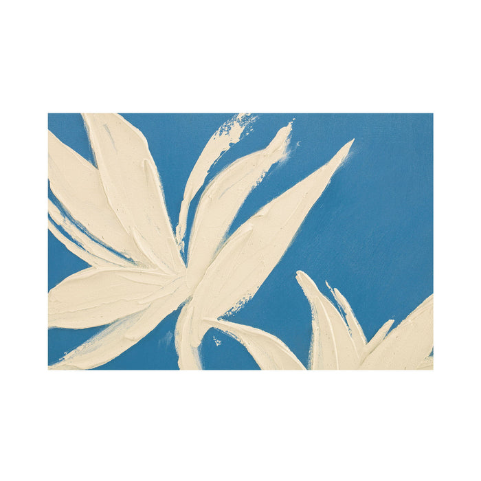 Paradis - Framed Painting - Blue