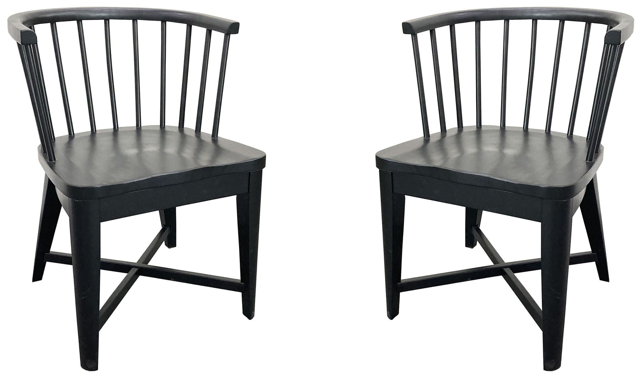 Americana Modern Dining - Dining Barrel Chair (Set of 2) - Black