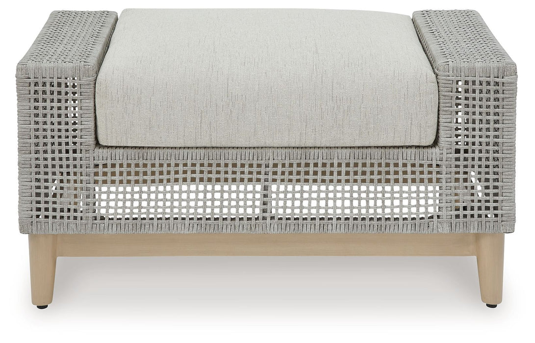Seton Creek - Ottoman With Cushion - Gray