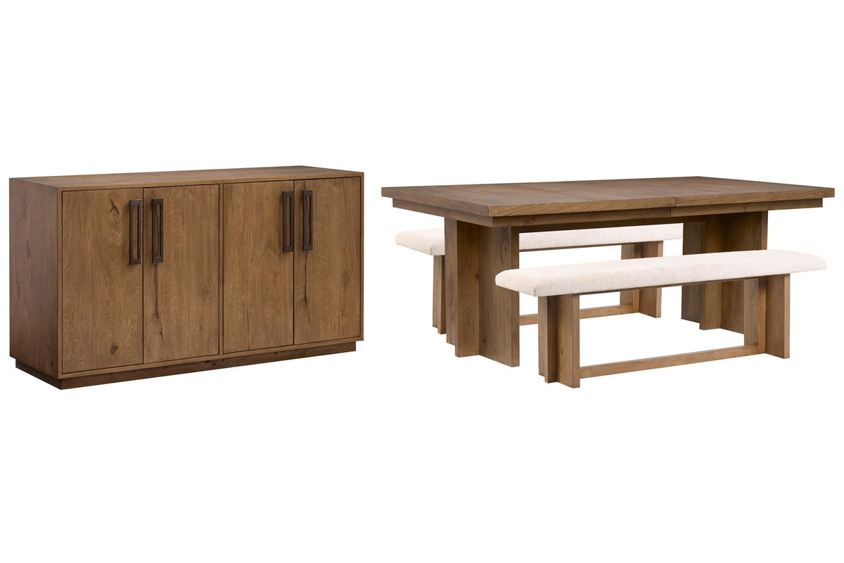 Marcel - Extendable Trestle Dining Table Set