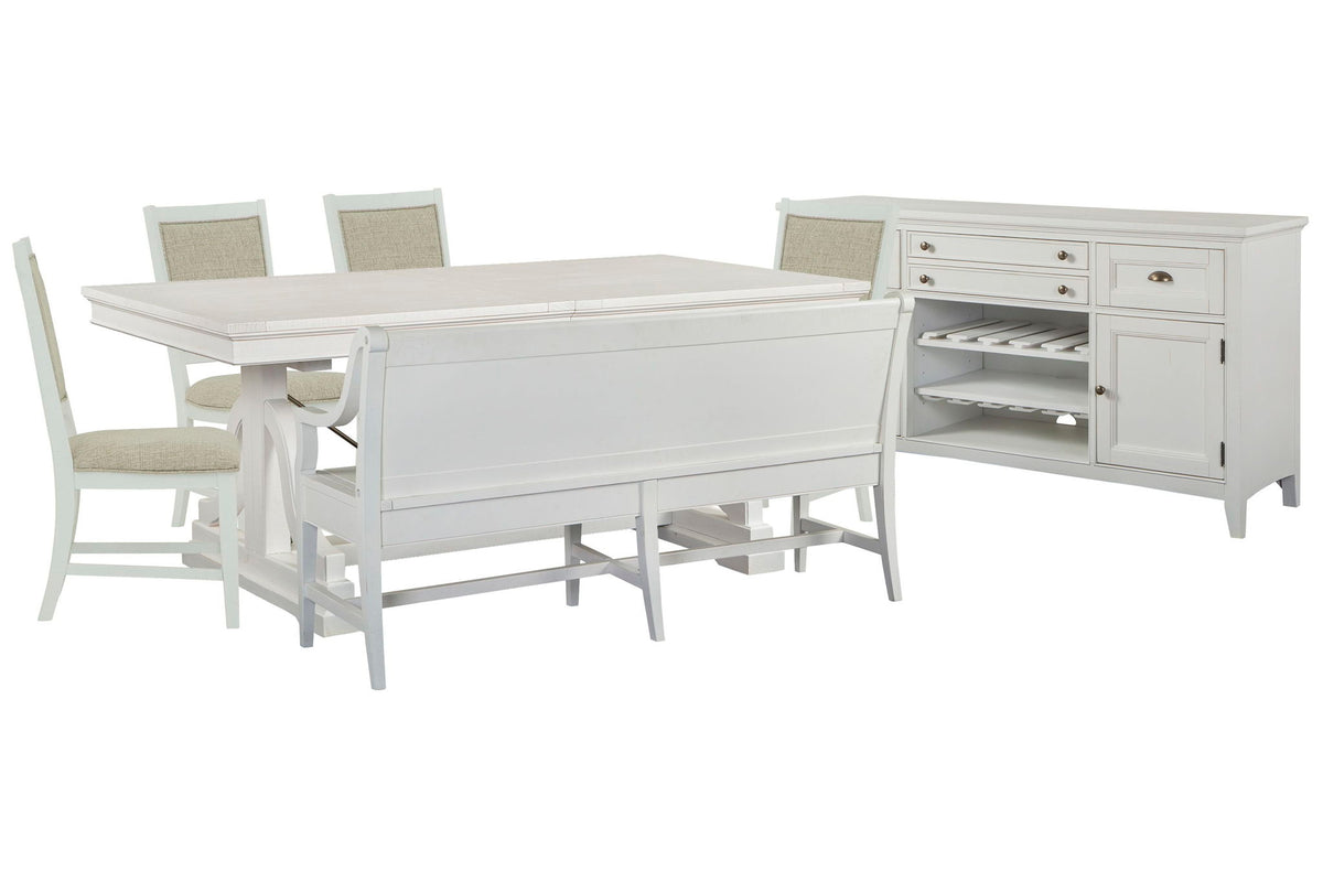 Heron Cove - Extendable Trestle Dining Table Set