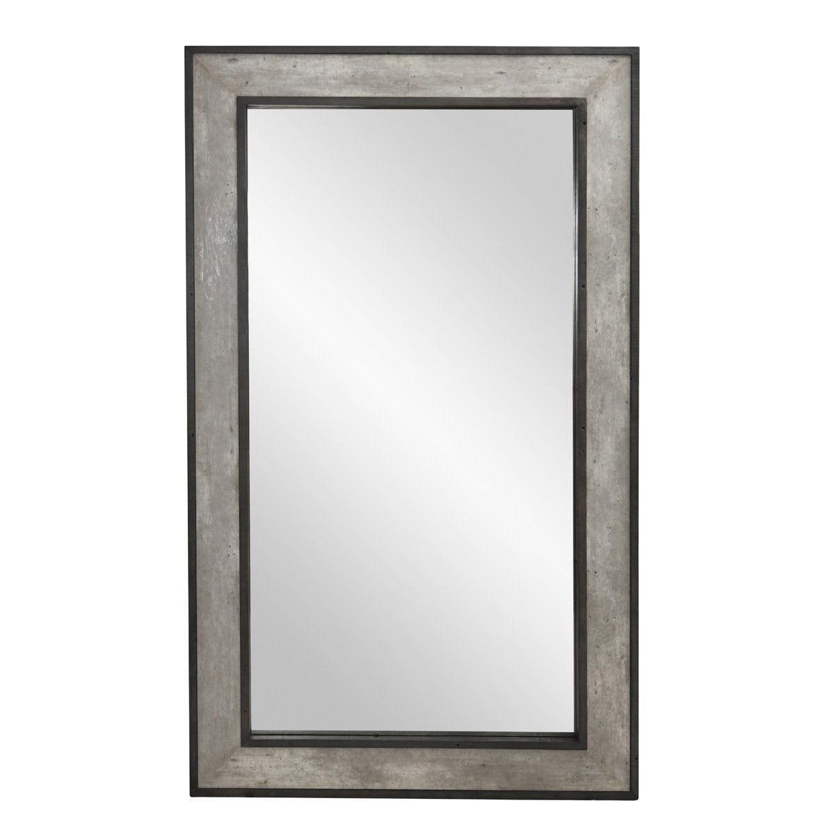 Webster - Floor Mirror - Weathered Cement