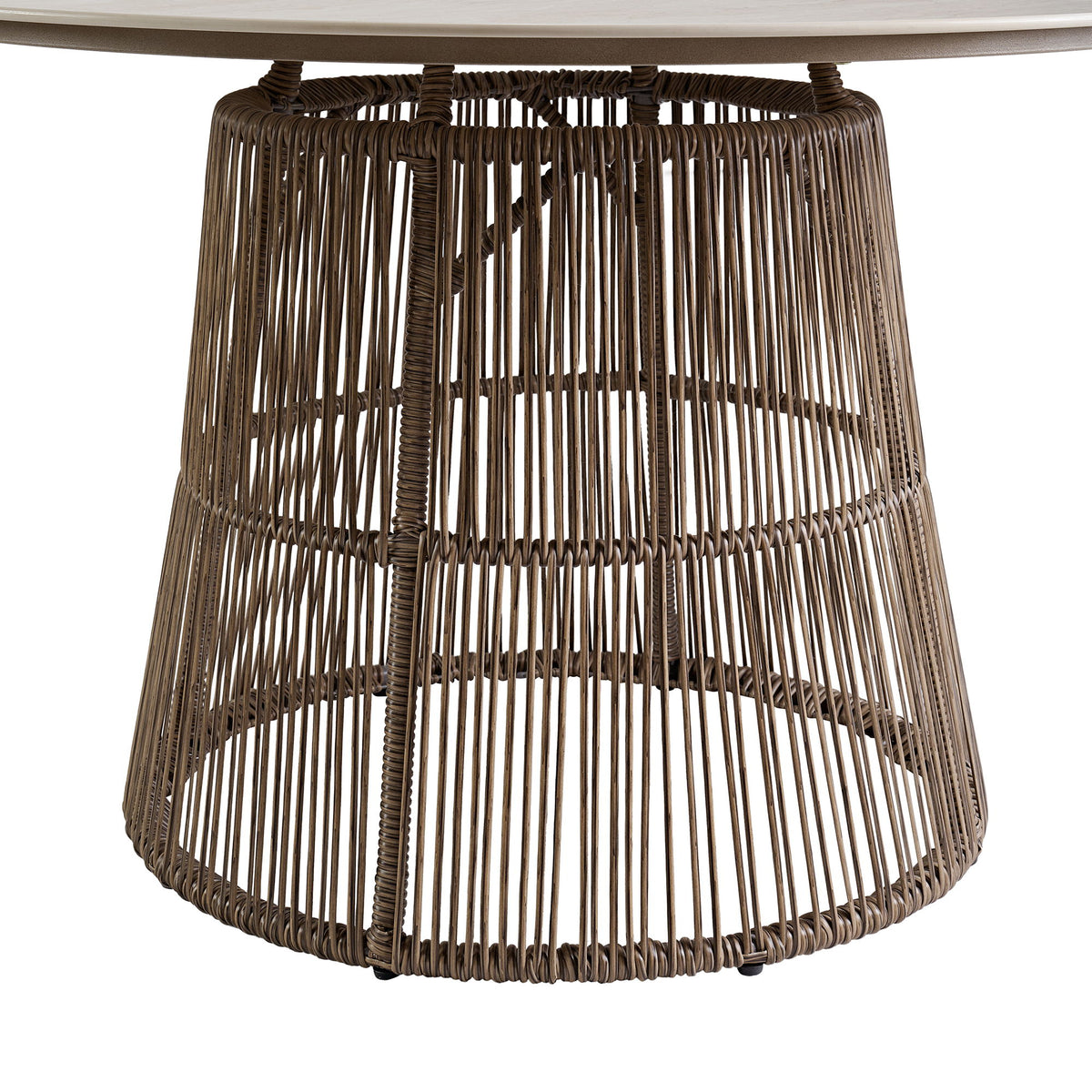 Alesso - Round Dining Table - Brown / Sand
