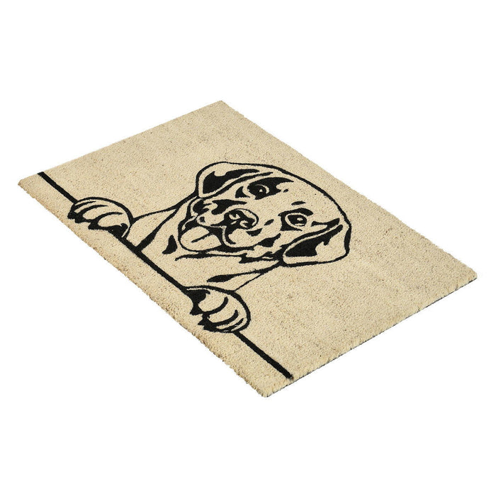 Doormats - Good Dog Doormat - Black / Sand