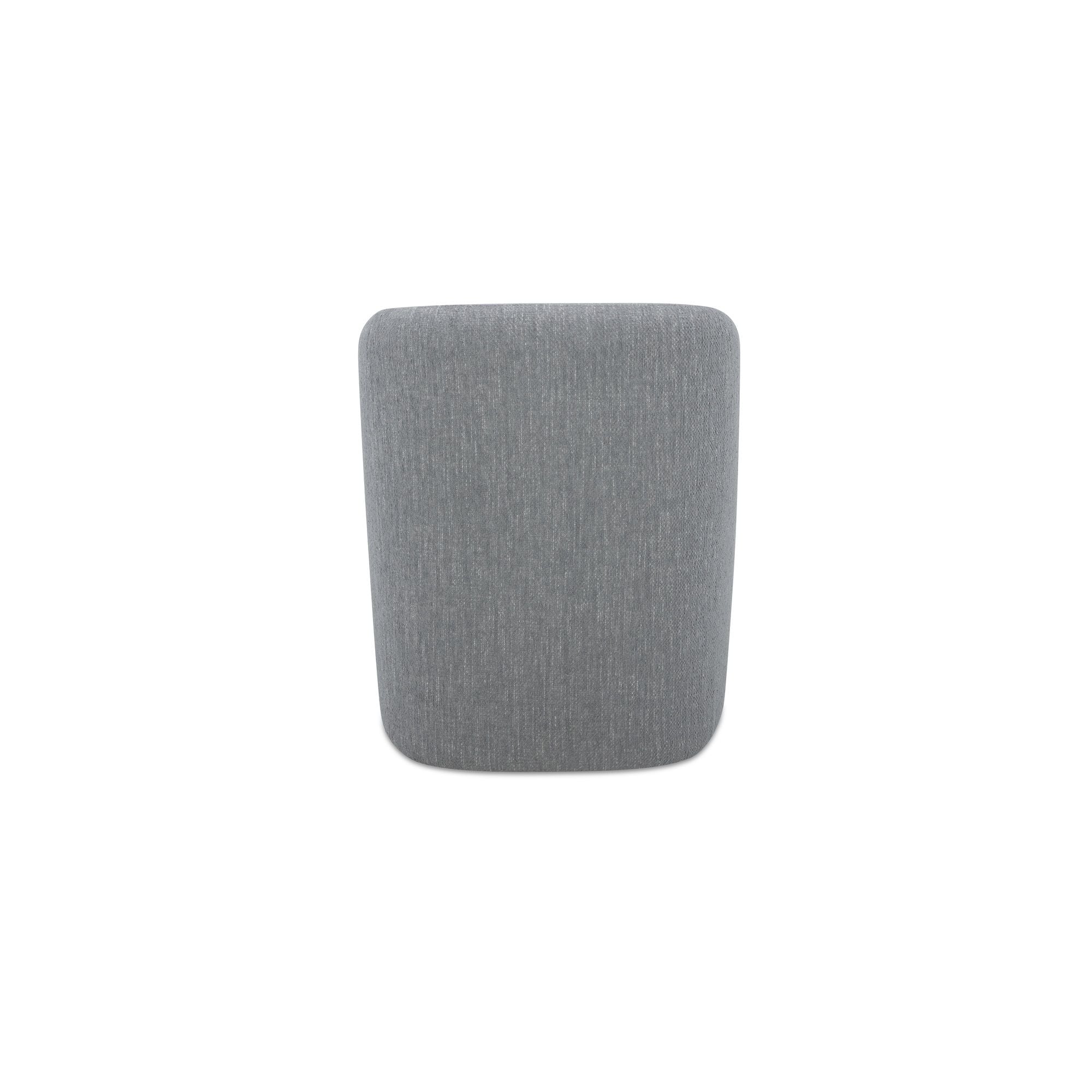 Sandy - Fabric Rolling Dining Chair - Gray