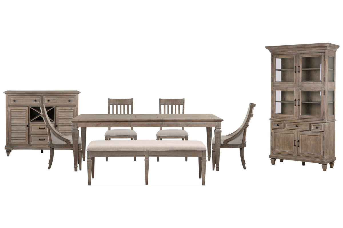 Lancaster - 8 Piece Extendable Rectangular Dining Table Set