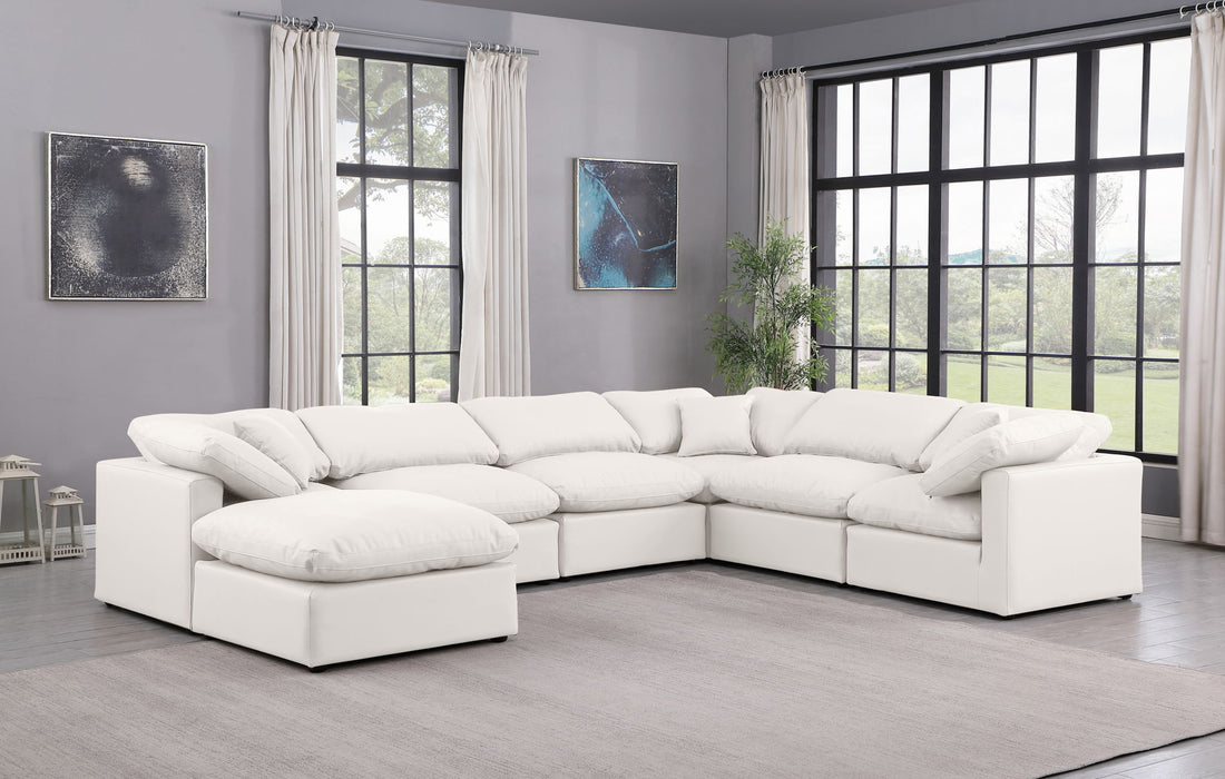 Indulge - Faux Leather 7 Piece Modular Sectional