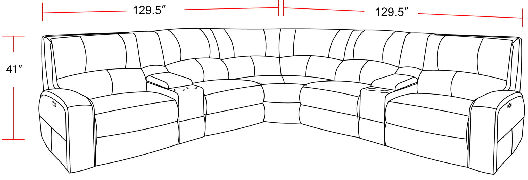Swift - Power Reclining Sectional