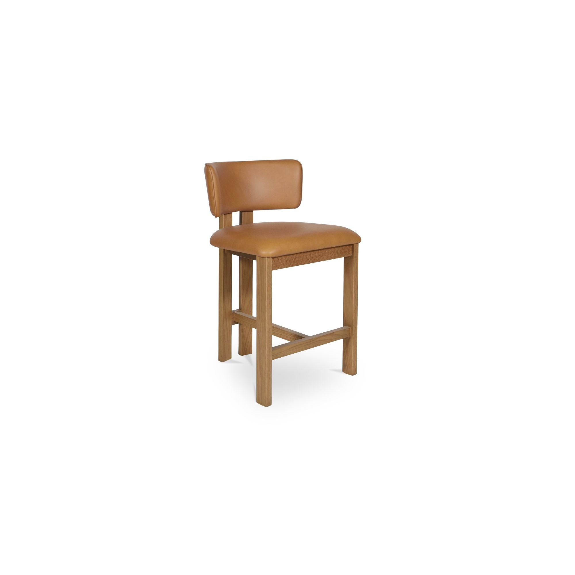 Morel - Leather Counter Stool - Brown