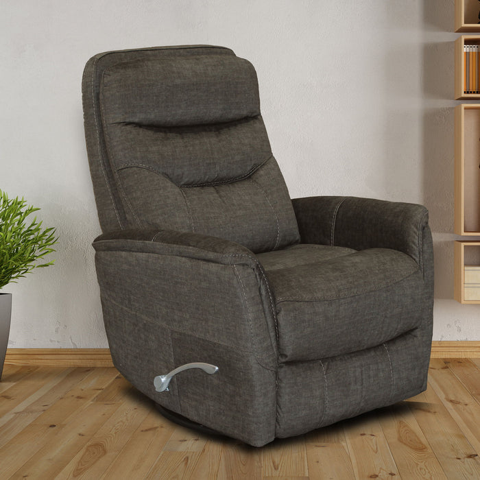 Gemini - Manual Swivel Glider Recliner - Titanium