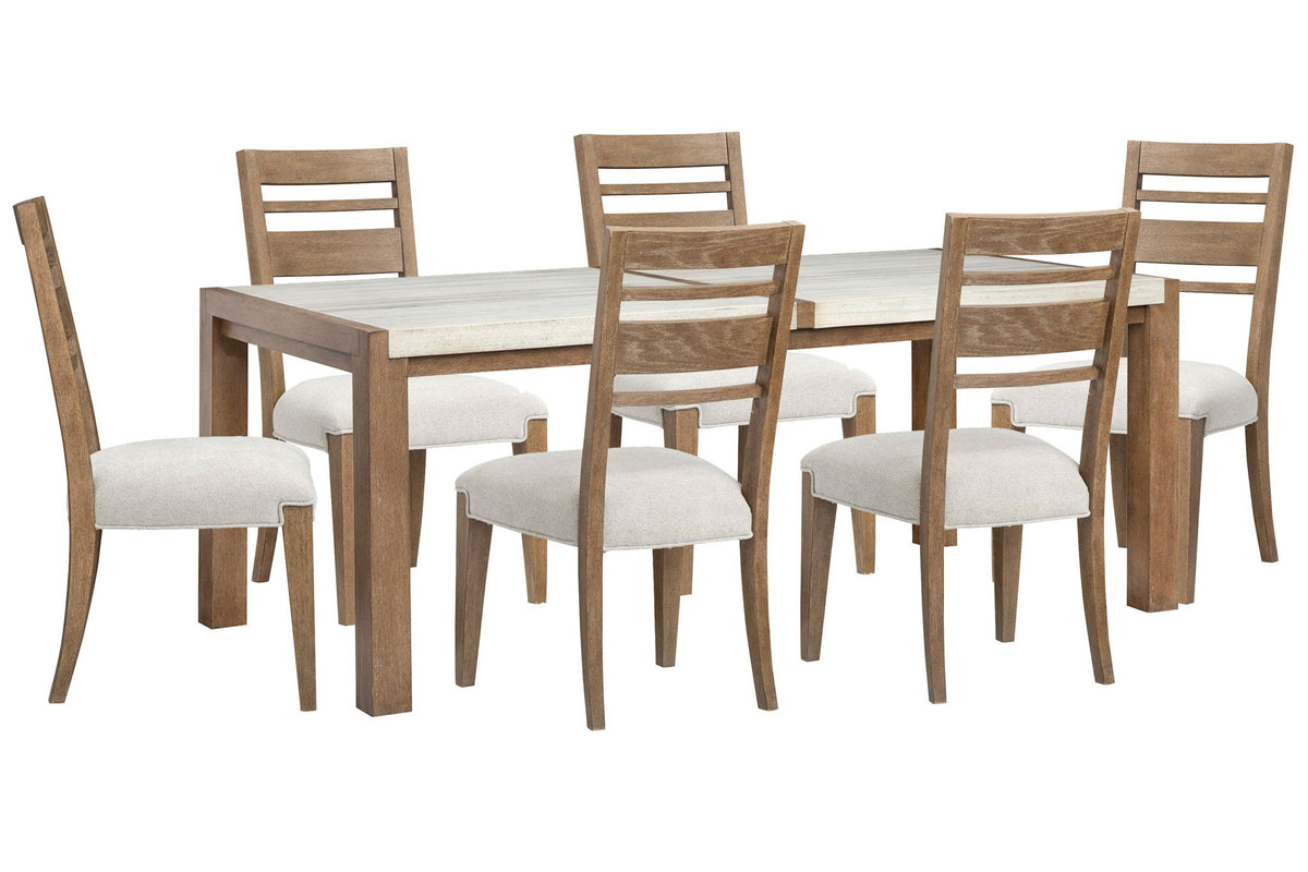 Plum Creek - 7 Piece Rectangular Dining Table Set