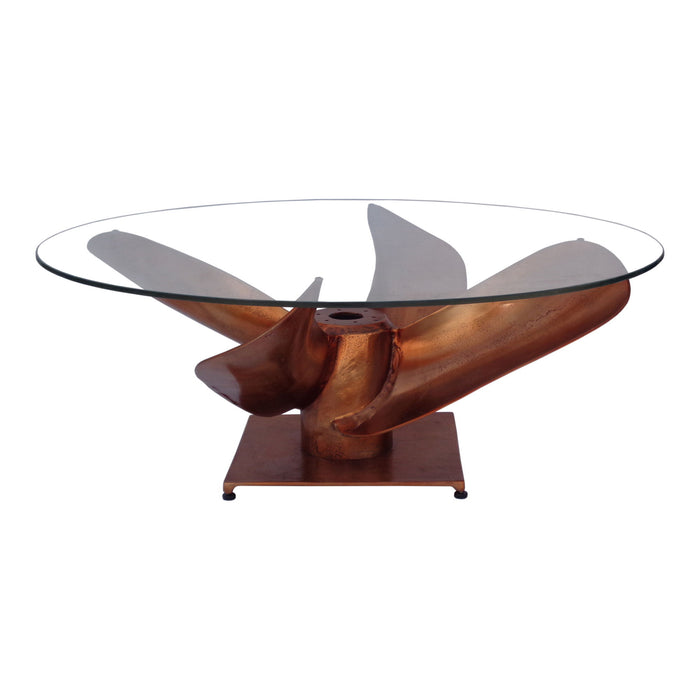 Archimedes - Aluminum Coffee Table - Brown
