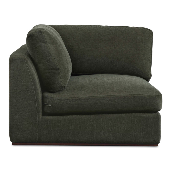 Rue - Corner Chair - Deep Green