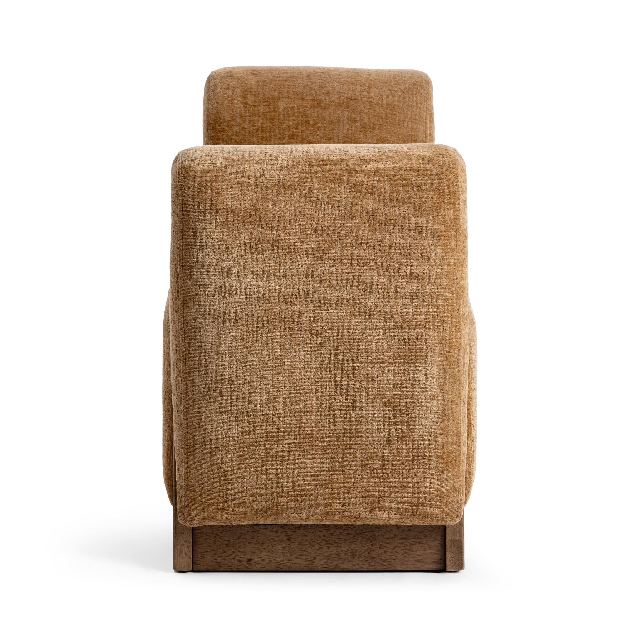 Soraya - Accent Bench - Spiced Amber